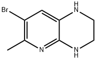 7-bromo-1,2,3,4-tetrahydro-6-methylpyrido[2,3-b]pyrazine 구조식 이미지