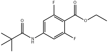 Ethyl 2,6-difluoro-4-(pivalamido)benzoate 구조식 이미지