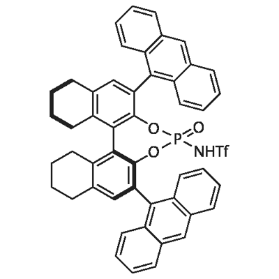 N-[(11bS)-2,6-di-9-anthracenyl-8,9,10,11,12,13,14,15-octahydro-8-oxidodinaphtho[2,1-d:1',2'-f][1,3,2]dioxaphosphepin-4-yl]-1,1,1-trifluoro-Methanesulfonamide Structure