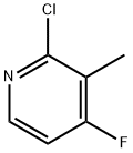 2-chloro-4-fluoro-3-methylpyridine Structure