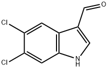 5,6-dichloro-1H-Indole-3-carboxaldehyde 구조식 이미지