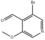 3-Bromo-5-methoxy-4-pyridinecarboxaldehyde Structure