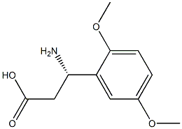 (3S)-3-AMINO-3-(2,5-DIMETHOXYPHENYL)PROPANOIC ACID Structure