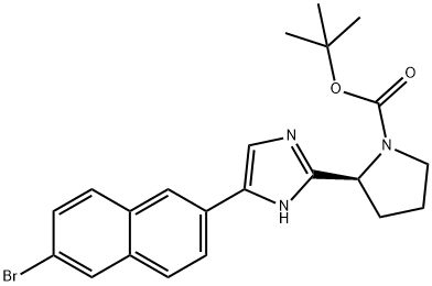 1228551-96-9 (S)-tert-butyl 2-(5-(6-bromonaphthalen-2-yl)-1h-imidazol-2-yl)pyrrolidine-1-carboxylate