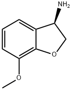 (3R)-7-METHOXY-2,3-DIHYDRO-1-BENZOFURAN-3-AMINE 구조식 이미지