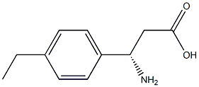 (3S)-3-AMINO-3-(4-ETHYLPHENYL)PROPANOIC ACID Structure