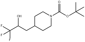 tert-butyl 4-(3,3,3-trifluoro-2-hydroxypropyl)piperidine-1-carboxylate Structure