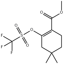 Methyl 4,4-dimethyl-2-[(trifluoromethylsulfonyl)oxy]cyclohex-1-ene-1-carboxylate Structure