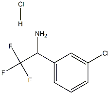 2,2,2-Trifluoro-1-(3-chloro-phenyl)-ethylamine hydrochloride Structure