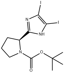(S)-tert-butyl 2-(4,5-diiodo-1H-imidazol-2-yl)pyrrolidine-1-carboxylate(WXG03283) Structure