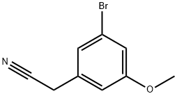 2-(3-bromo-5-methoxyphenyl)acetonitrile Structure