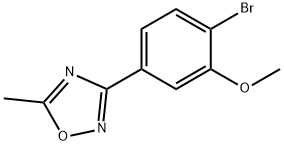 3-(4-bromo-3-methoxyphenyl)-5-methyl-1,2,4-oxadiazole Structure