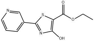 Ethyl 4-hydroxy-2-(pyridin-3-yl)thiazole-5-carboxylate 구조식 이미지