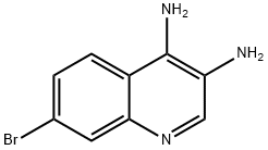 7-bromoquinoline-3,4-diamine Structure