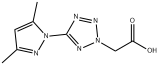 [5-(3,5-dimethyl-1H-pyrazol-1-yl)-2H-tetrazol-2-yl]acetic acid Structure