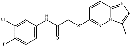 N-(3-chloro-4-fluorophenyl)-2-[(3-methyl[1,2,4]triazolo[4,3-b]pyridazin-6-yl)sulfanyl]acetamide Structure