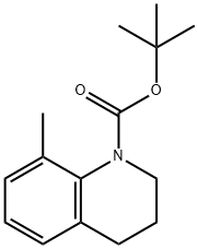 tert-Butyl 8-methyl-3,4-dihydroquinoline-1(2H)-carboxylate Structure
