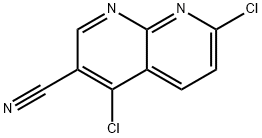 4-chloro-7-fluor-1,8-naphthyridine-3-carbonitrile Structure