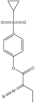 (4-사이클로프로판설포닐-페닐)디아조아세트산에틸에스테르 구조식 이미지