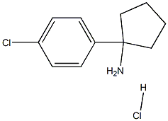 1-(4-Chlorophenyl)cyclopentanamine HCl 구조식 이미지