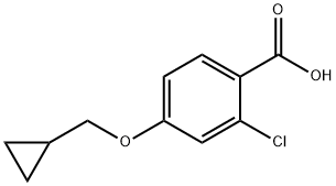 2-chloro-4-(cyclopropylmethoxy)benzoic acid 구조식 이미지
