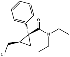 (1S,2R)-2-(chloromethyl)-N,N-diethyl-1-
phenylcyclopropanecarboxamide Structure