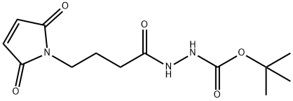 tert-butyl 2-(4-(2,5-dioxo-2,5-dihydro-1H-pyrrol-1-yl)butanoyl)hydrazinecarboxylate Structure