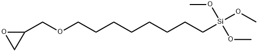 [8-(Glycidyloxy)-n-octyl]trimethoxysilane 구조식 이미지