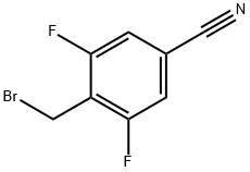 4-(bromomethyl)-3,5-difluorobenzonitrile 구조식 이미지