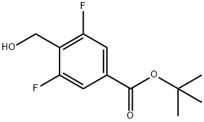 tert-butyl 3,5-difluoro-4-(hydroxymethyl)benzoate Structure