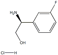 (2S)-2-AMINO-2-(3-FLUOROPHENYL)ETHAN-1-OL HCL Structure