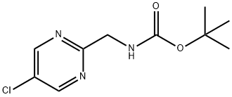 tert-Butyl ((5-chloropyrimidin-2-yl)methyl)carbamate 구조식 이미지