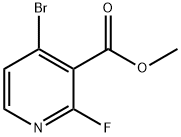 4-Bromo-2-fluoropyridine-3-carboxylic acid methyl ester 구조식 이미지
