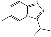 6-Iodo-3-isopropyl-[1,2,4]triazolo[4,3-a]pyridine Structure