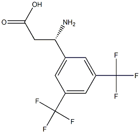 (3S)-3-AMINO-3-[3,5-BIS(TRIFLUOROMETHYL)PHENYL]PROPANOIC ACID Structure