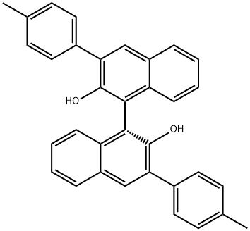 R-3,3'-비스(4-메틸페닐)-1,1'-비-2-나프톨 구조식 이미지