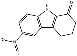 2,3,4,9-tetrahydro-6-nitro-1H-carbazol-1-one 구조식 이미지