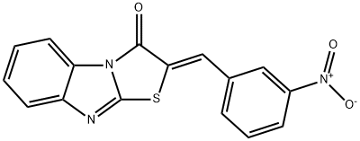 2-(3-Nitro-benzylidene)-benzo[4,5]imidazo[2,1-b]thiazol-3-one Structure