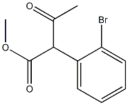 메틸2-(2-브로모페닐)-3-옥소부타노에이트 구조식 이미지