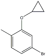 4-bromo-2-cyclopropoxy-1-methylbenzene 구조식 이미지