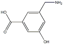 3-(aminomethyl)-5-hydroxybenzoic acid 구조식 이미지