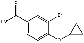 3-bromo-4-(cyclopropyloxy)benzoic acid 구조식 이미지