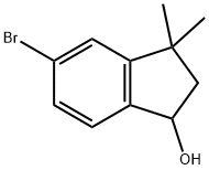 5-BROMO-2,3-DIHYDRO-3,3-DIMETHYL-1H-INDEN-1-OL 구조식 이미지