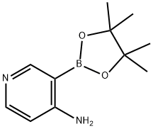 3-(4,4,5,5-Tetramethyl-1,3,2-dioxaborolan-2-yl)-4-pyridinamine 구조식 이미지