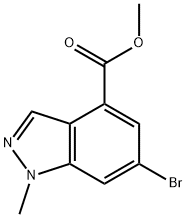 methyl 6-bromo-1-methyl-1H-indazole-4-carboxylate 구조식 이미지