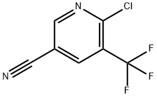 6-클로로-5-(트리플루오로메틸)니코티노니트릴 구조식 이미지