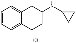 Cyclopropyl-(1,2,3,4-tetrahydro-naphthalen-2-yl)-amine hydrochloride Structure