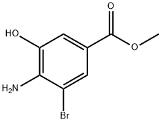 methyl 4-amino-3-bromo-5-hydroxybenzoate 구조식 이미지