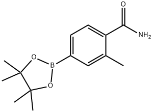 2-methyl-4-(4,4,5,5-tetramethyl-1,3,2-dioxaborolan-2-yl)benzamide Structure