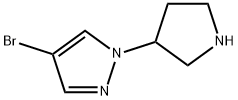 4-Bromo-1-pyrrolidin-3-yl-1H-pyrazole Structure